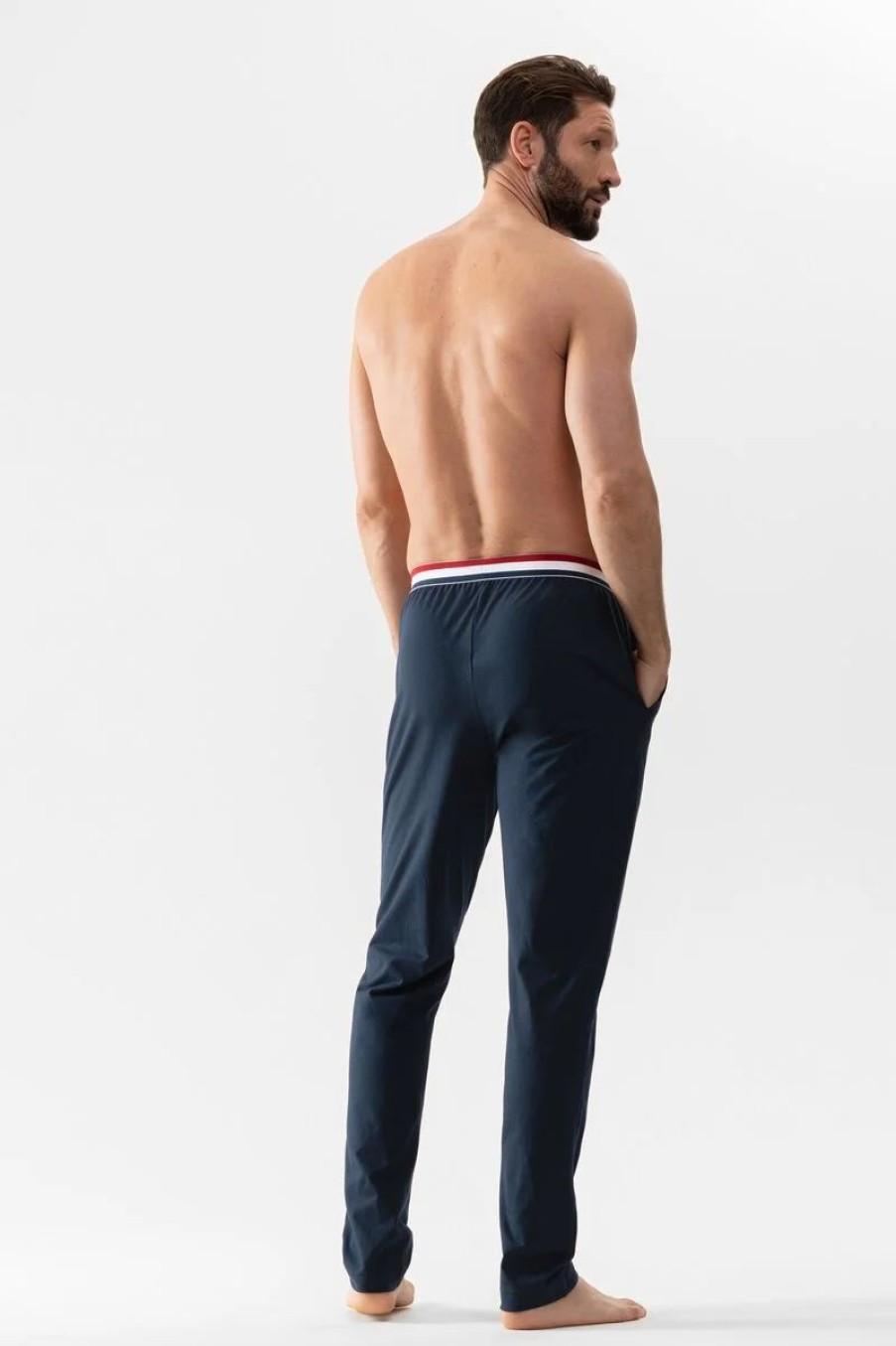 Heren Mey Broeken | Lange Broek Serie Re:Think Colour Yacht Blue