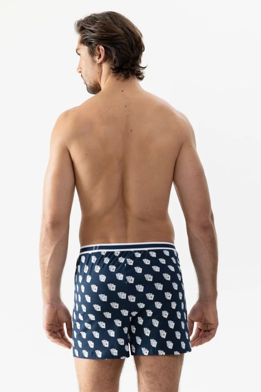 Heren Mey Shorts & Slips | Boxershorts Serie Cards Yacht Blue