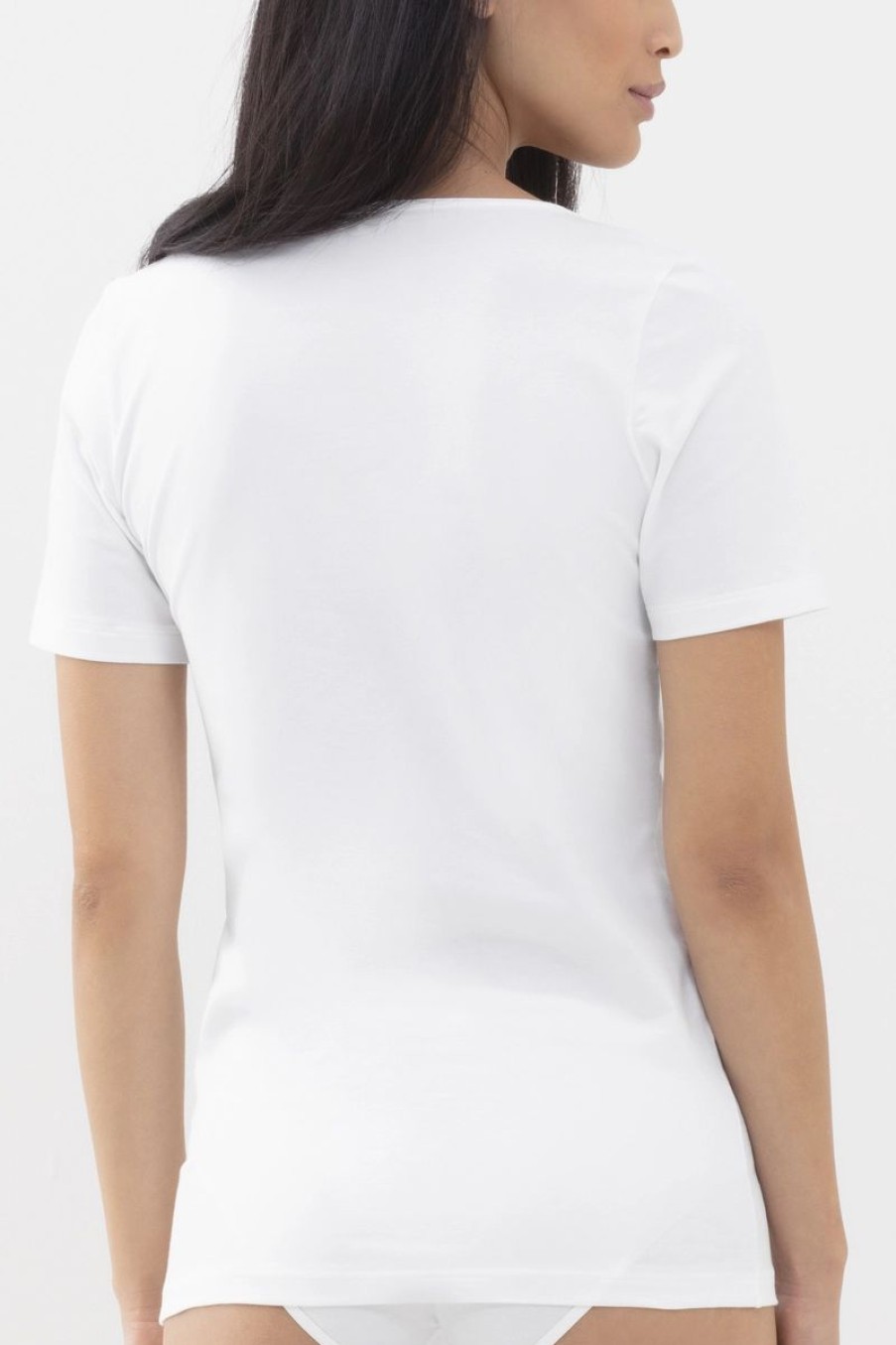 Dames Mey T&Shirts | Top 1/2-Lange Mouwen Serie Cotton Pure Wit