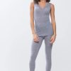 Dames Mey Ondershirts & Tops | Top Serie Silk Touch Wool Mid Grey Melange