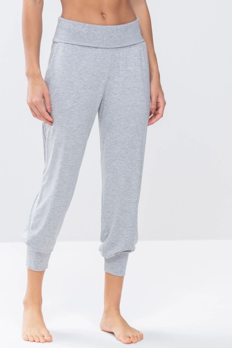 Dames Mey Broeken | Yogabroek Serie Sleepy & Easy Lichtgrijs Melange