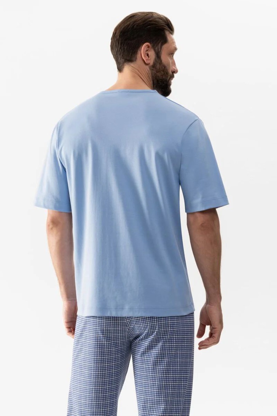 Heren Mey Loungewear Grote Maten | Shirt 1/2-Mouwen Serie Springvale Ciel