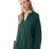 Dames Mey Bovenstukken | Shirt Met Lange Mouwen Serie Alena Green Leaves