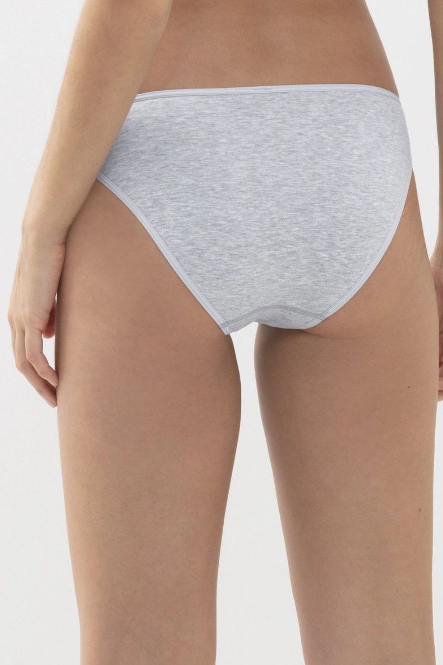 Dames Mey Slips & Pantyshorts | Minislip Serie Cotton Pure Light Grey Melange