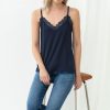 Dames Mey Tops | Spaghetti Top Serie Luise Night Blue