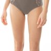 Dames Mey Slips & Pantyshorts | Tailleslip Serie Wool Love Deep Taupe