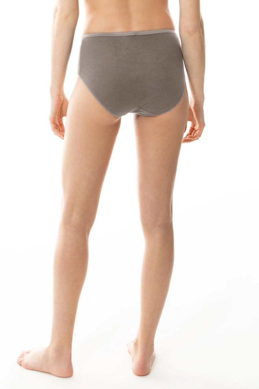 Dames Mey Slips & Pantyshorts | Tailleslip Serie Wool Love Deep Taupe