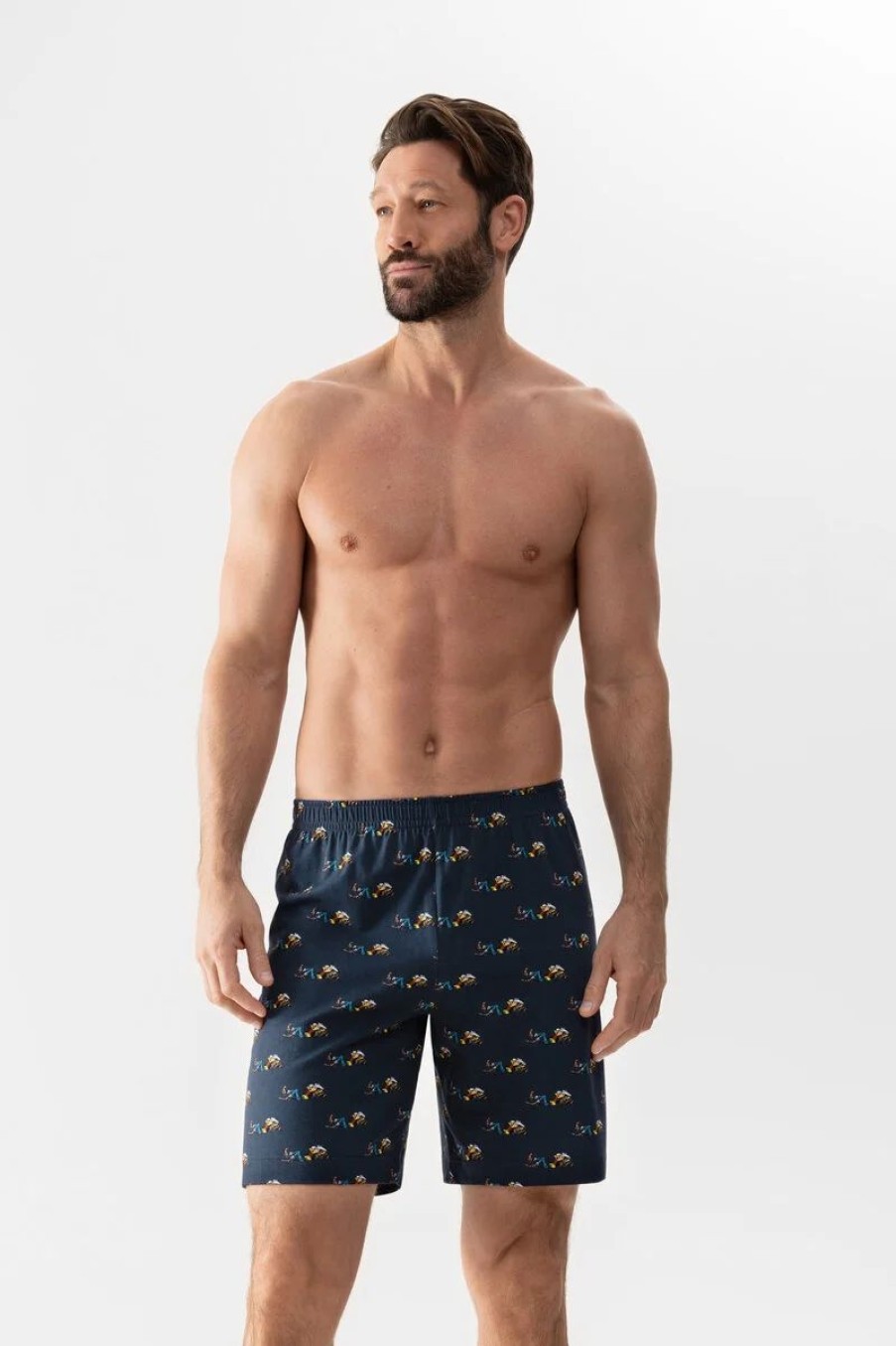 Heren Mey Boxershorts | Short Pants Serie Mey X Lucky Luke Yacht Blue